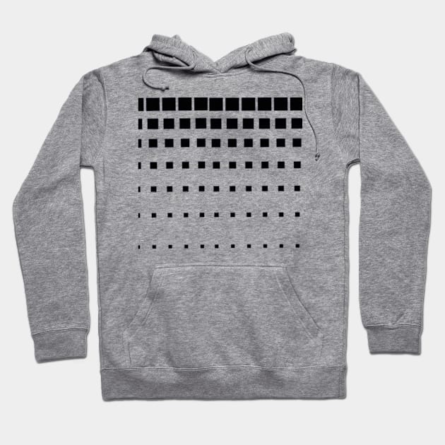 Increasing and decreasing square pattern. Hoodie by SAMUEL FORMAS